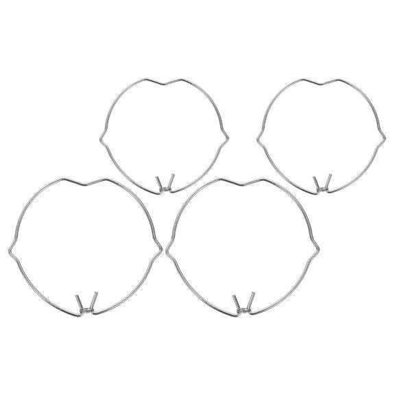 WORGEOUS  4 Pcs Signal Light Clip Panel Lamp Spring Spotlight Fixing Buckle LED Accessories Silver