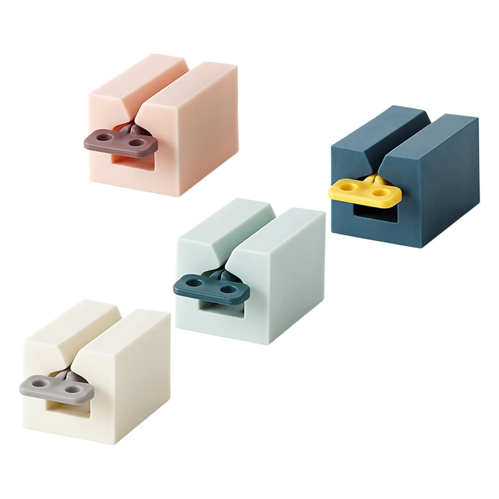 WORGEOUS  4 Pcs Simple Toothpaste Squeezer Dispenser Manual Tube Child Colorful