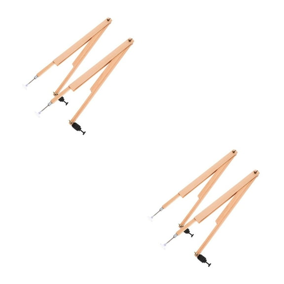 WORGEOUS 4 Pcs Teaching Compass Wooden Whiteboard Compass Drawing Math Geometry Tool Large Circle On Teacher Aid For Drafting Woodworking Demonstration Compass