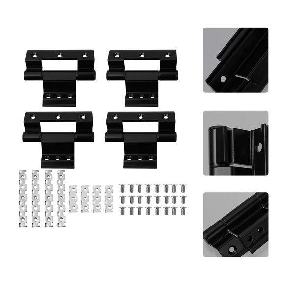 BESTYASH 4Pcs Heavy-Duty Broken Bridge Aluminum Hinge for Secure Window Closures