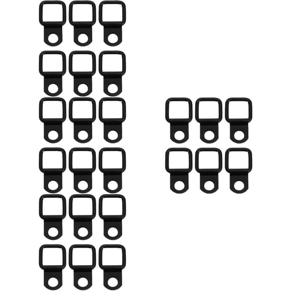 WORGEOUS 4 Sets 6Pcs Practical Iron Vehicle Car Refit Hooks Durable Trunk Hooks (Black)