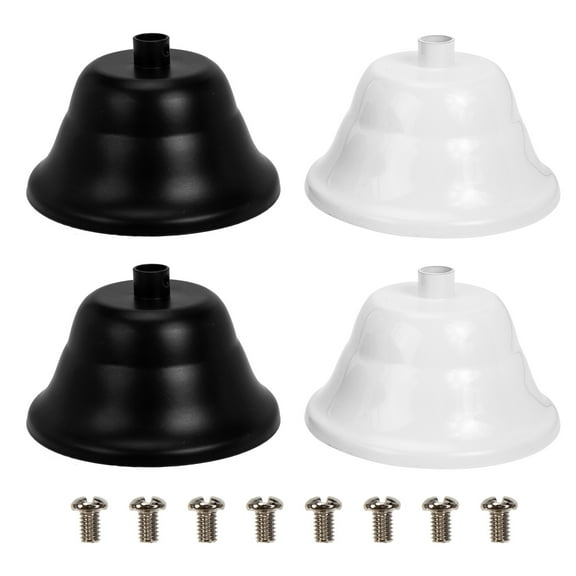 WORGEOUS 4 Sets Chandelier Ceiling Tray Lamp Shades Light Pendant Fitting White