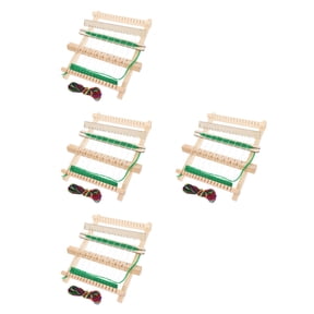 FUEENIRVA Fabric Weaving Machine 4-Pack 8.3x6.5x0.6In Easy for Crafting and Enthusiasts