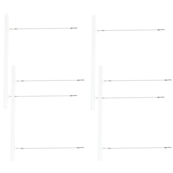 WORGEOUS 4 Sets Dowel Poster Hanger For Artwork And Posters Pvc Frame With Scroll For Home Office Or Classroom Hanging Solution Poster Scroll Mount