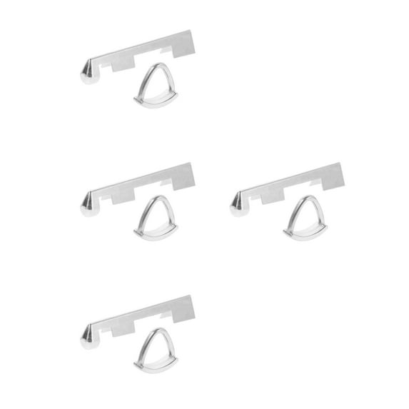 WORGEOUS 4 Sets Reliable Pool Cue Tip Repair Tool With Sturdy Clamp Pool Table Accessories Kit Pool Rod Tip Clamp Tool Pool Cue Tip Shaper Tool