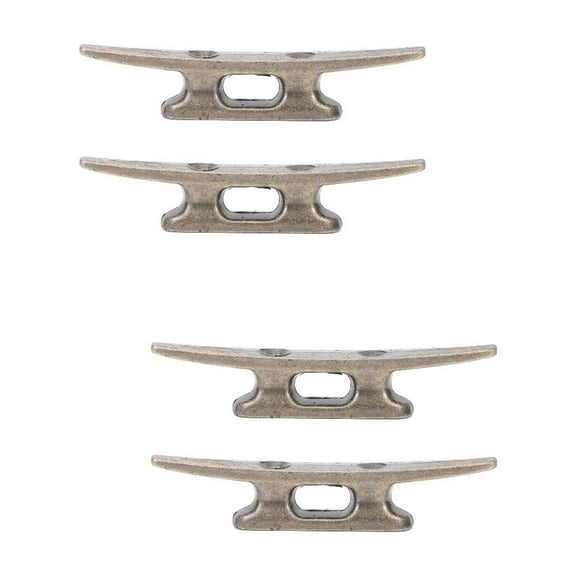WORGEOUS 4 pcs Boat Dock Cleats Zinc Alloy Marine Dock Cleats for Boat Dock Tie Down