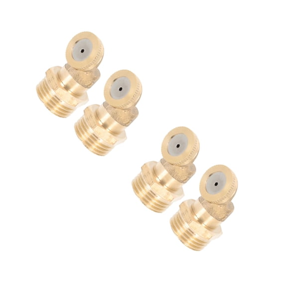 YSNOOWE Golden Brass Mist Nozzles Durable Anti-Rust for Garden Irrigation 4Pcs