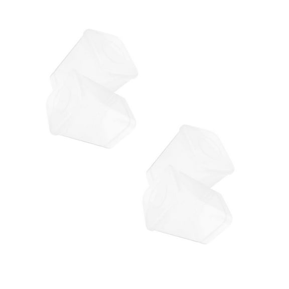 WORGEOUS 4 pcs Clear Food Storage Containers Plastic Yogurt Fermentation Box With Lids Fridge Door Organizer Airtight Meal Prep Containers Kitchen Storage