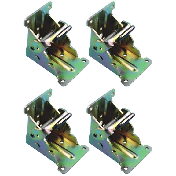 WORGEOUS 4 pcs  Collapsible Support Frame Self-Locking Folding Table Chair Leg Brackets Hinges for Home Furniture Leg Folding Hinge Bracket Tool 90 Degree