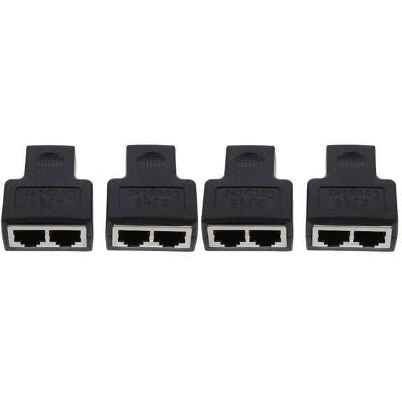 WORGEOUS 4 pcs Ethernet Splitter Cable Adapter Ethernet Cable Splitter Adapter