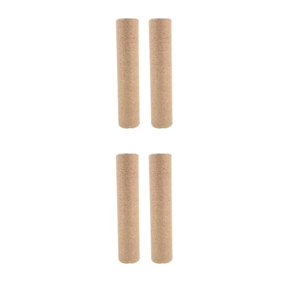 WORGEOUS 4 pcs Replacement Cat Scratching Post Tall Cat Scratch Pole Sisal Cat Tree Replacement Parts Heavy Duty Cat Scratching Post For Indoor Cats