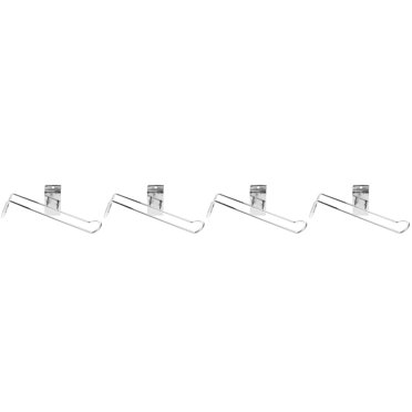 2-Pack Silver Skate Display Stands - Wall Mount Hanger Rack For Roller Skates & Ice Skates Storage