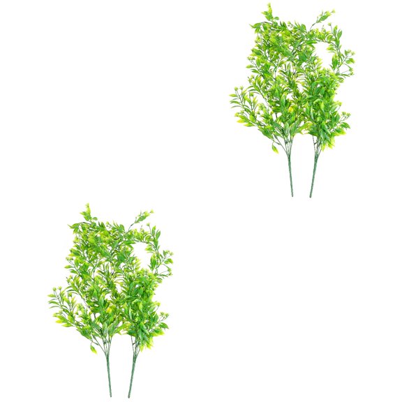 WORGEOUS 4 pcs  Simulation Orange Flower Vine Wall Hanging Adornments Artificial Rattan