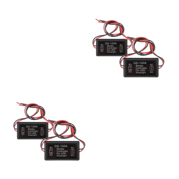 WORGEOUS 4 pcs Truck Strobe Light Module Car Strobe Controller Strobe Controller For Stop Light Led Brake Light Flasher Module Led Flash Strobe Controller