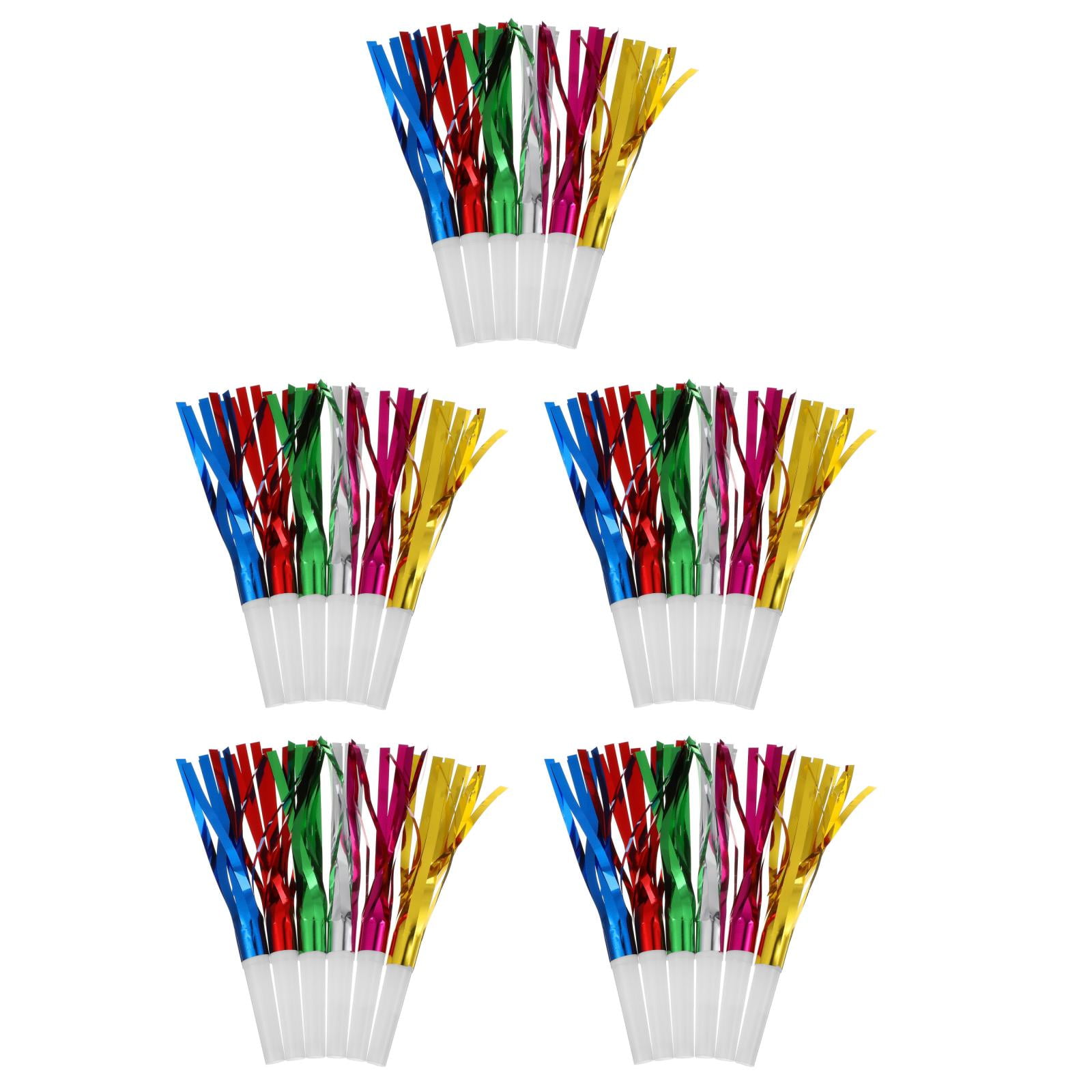 WORGEOUS 40 Packs Party Blowers Birthday Blow Horns New Years Party Noisemakers Party Blower Metallic Blowout Party Favors For Adults Kids