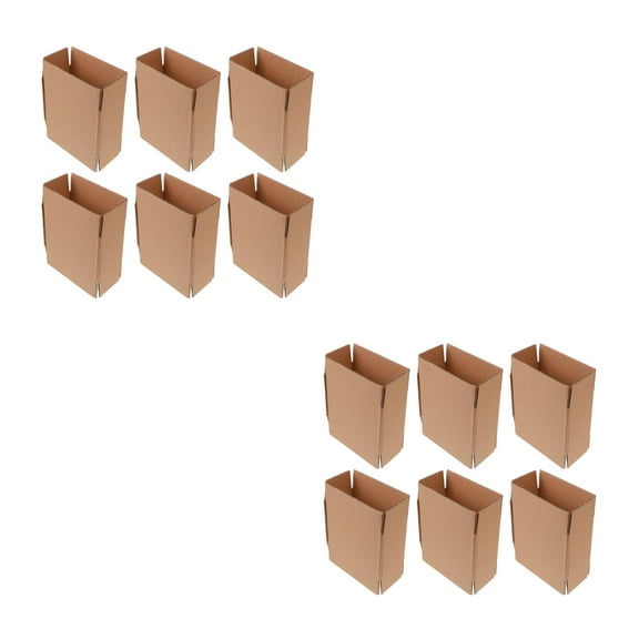 WORGEOUS 40 Pcs Corrugated Brown Box Containers with Kraft Finish