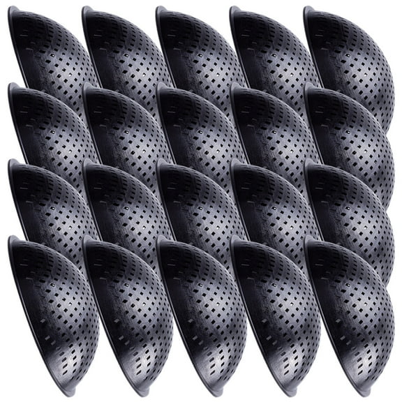 WORGEOUS 40 Pcs Flower Pot Hole Mesh Pads Bonsai Grid Drainage Mesh Mat Bowl Shape Planter Mesh Pad