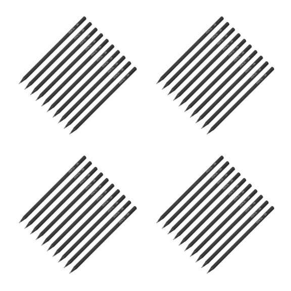 WORGEOUS 40 Pcs Hexagonal Black Rod 2B Sketching Pencils Ideal for Detailed Drawing Sketching and Shading Suitable for Artists and Hobbyists