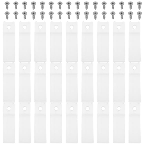 WORGEOUS 40 Sets Grip Drawer Drawer Cover 6.00X1.60X0.20CM Transparent