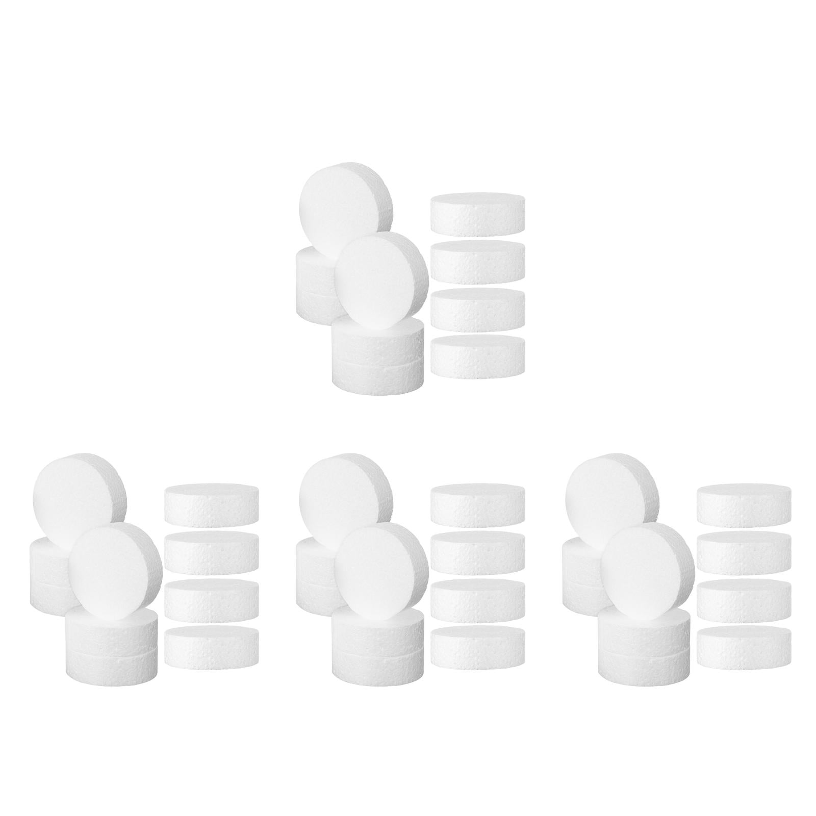 ADDHAT White Foam Cylinder Shapes, Ideal for Cake Decorating and Floral Arrangements