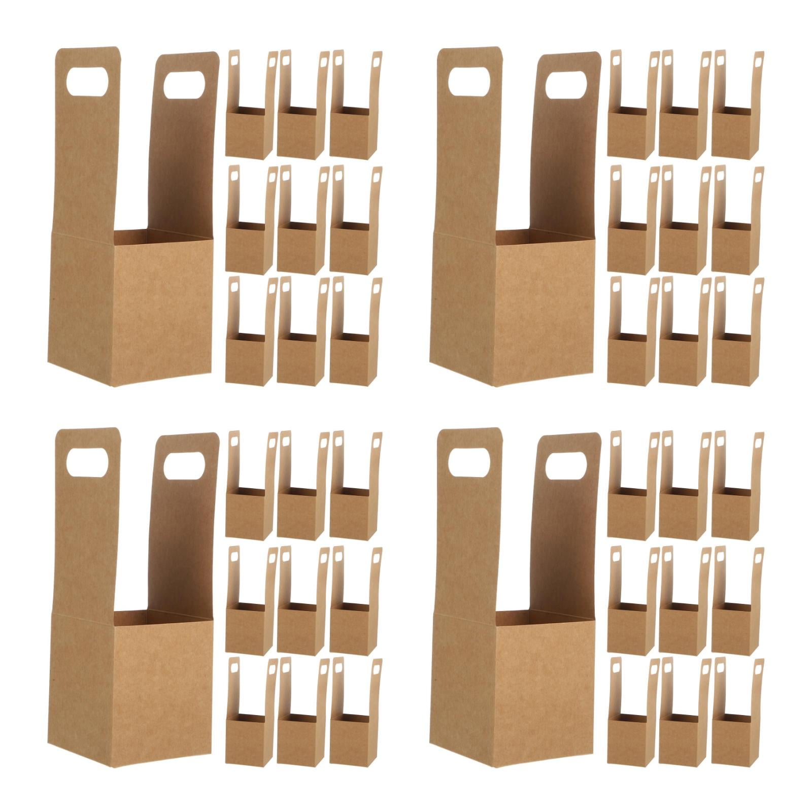 Uxcell Drink Carrier With Handle, 25 Pcs Kraft Paperboard 2 Cup Holder For Hot Or Cold Drinks - View #9
