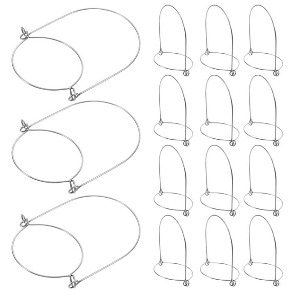 WORGEOUS 40 pcs Stainless Steel Jars Handles Hangers Mason Canning Jars Metal Wire Hangers Rings