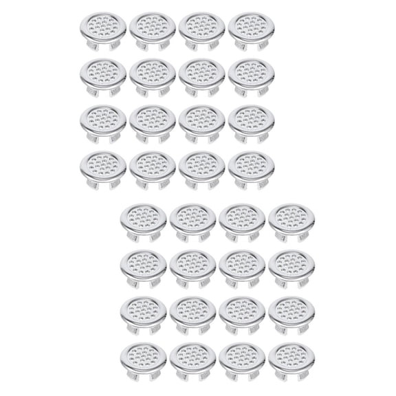 WORGEOUS 40-Pack Wash Basin Overflow , Bath Sink Overflow Covers for Water Drainage