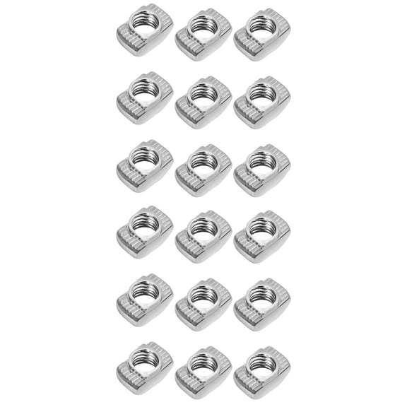 WORGEOUS 400 Pcs European Aluminum Extrusion Slim T-Nuts M4x10x6 Threaded Fasteners for Repair and Assembly