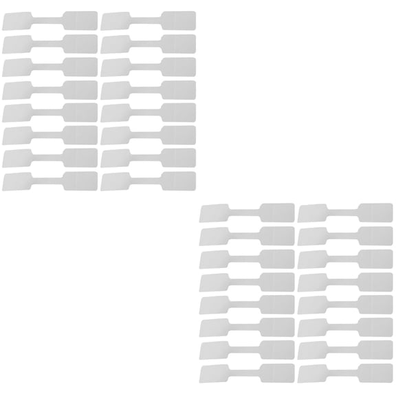 WORGEOUS 400 Pcs Rectangular Blank Price Label Tags Jewelry Price Display Cards Stickers