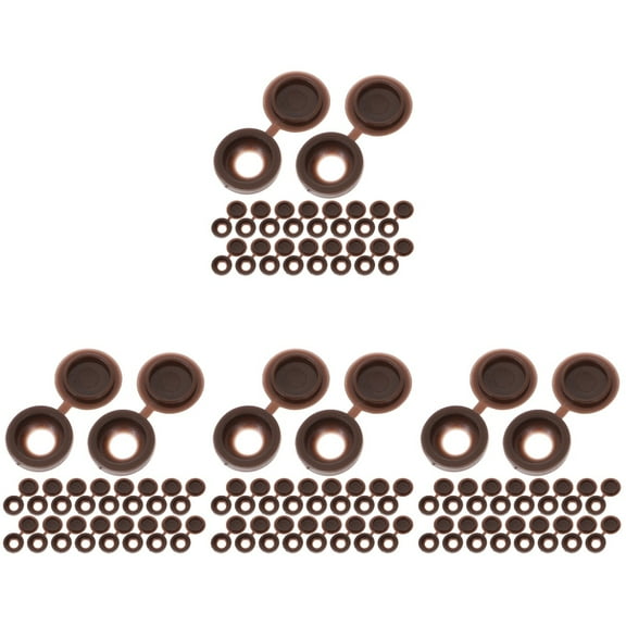 WORGEOUS 400 pcs  Screw Caps Stopper Self-tapping Hole Plug Screw Covers Furniture Fittings