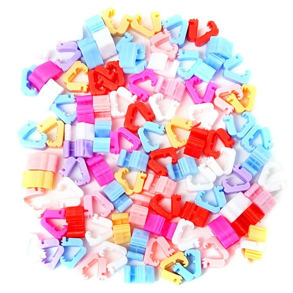WORGEOUS 400pcs Colorful Balloon Clips for Sealing and Decorating Balloons, Perfect for Christmas, Birthday, Wedding - Random Colors