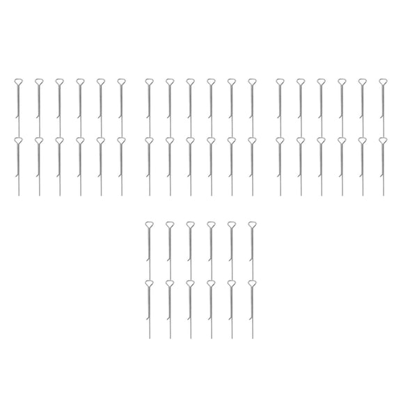 FUTUREORYY Raindrops 48 Pcs Metal Candle Wick Holder for DIY Making Wick Centering Tool Fixing Clip Accessory Holding Tool Stabilizer Silver