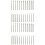 WORGEOUS 48 Pcs Clear Empty Love Heart Shaped Bubble Bottles for Wedding Favors, Party, Event, Soap Water Containers