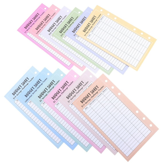 WORGEOUS  48 Sheets Scratch off Savings Challenge Money Deposit Card