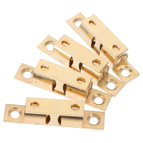 WORGEOUS 4PCS Magnetic Double Ball Tension Roller Brass Hardware Fitting for Cabinet Closet and Furniture Door