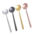 thumbnail image 1 of BESTYASH Set of 4 Round Coffee Spoons, Cute Dessert and Hot Chocolate Stirring Spoons for Kitchen and Cafe Use, 1 of 8