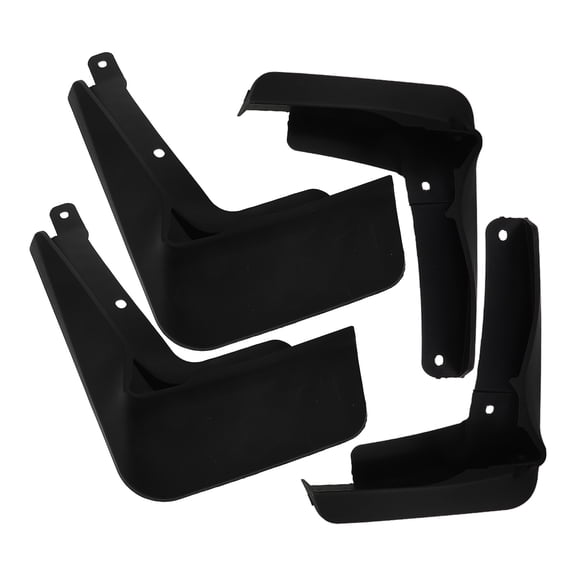 FUTUREORYY Car Mud Flaps Black Plastic 4 Pcs Protection Against Mud