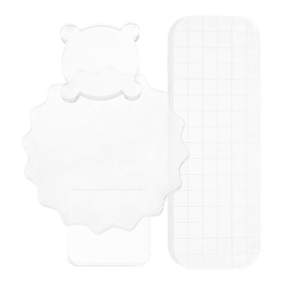 Mobutofu Stamping Supplies Acrylic Journal Decoration 4Pcs