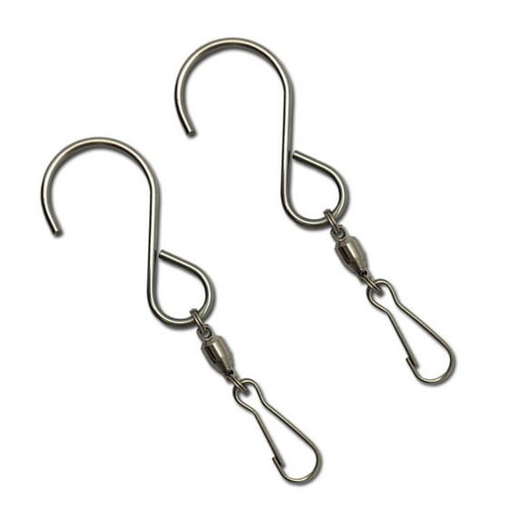 WORGEOUS 4Pcs Kitchen Swivel Hooks S Shape Stainless Steel for Home Decoration Retail Display