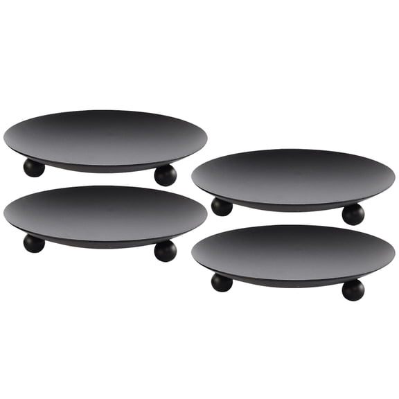 WORGEOUS 4Pcs Simple Design Iron Candlesticks for Dining Room Table and