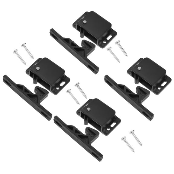 WORGEOUS 4Set RV Drawer Latches and Catches with Pull Force for RV Cabinet Door Replacement Latch for Camper Motor Trailer Home Office Cabinet Drawer with Screws