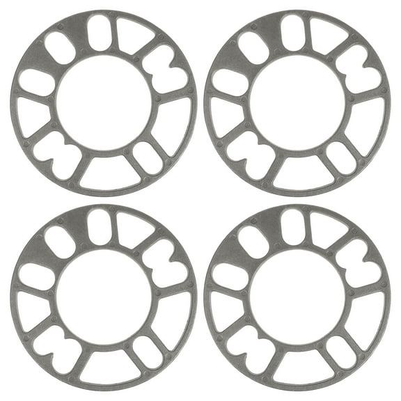 WORGEOUS 4pcs 5mm Wheel Spacers Shims Plate Frame Alloy Aluminum for Universal Auto Car Wheel Spacers Accessories