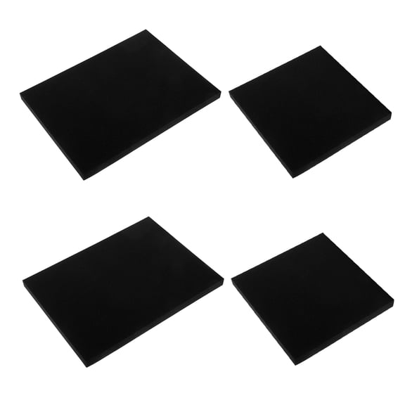 YSNOOWE 4-Pack Black Foam Insert Cushion Pads for Electronics Packaging and Protective Shipping Supplies