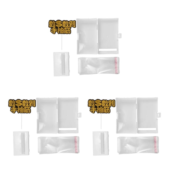 Worgeous 3 Sets Birthday Cake Money Pull Box Cake Money Box Money Cake Pull Out Box Money Pulling Box Cake Money Pull Out Case Birthday Supply