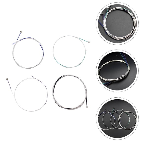 WORGEOUS 4pcs Cello Strings Cello Accessories Nylon String Resonant Sound Performance