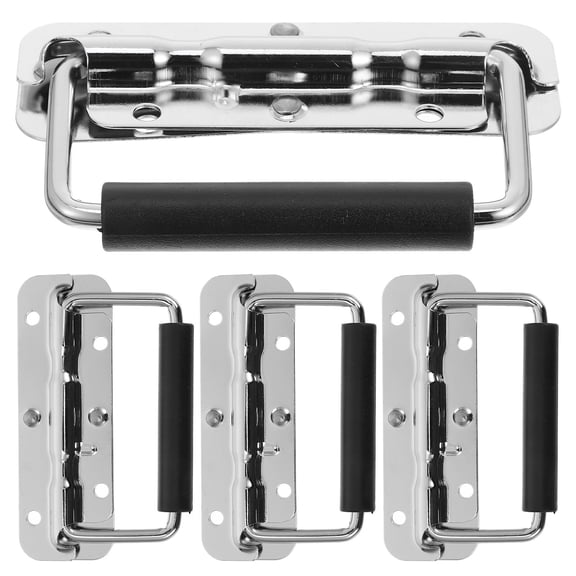 FUEENIRVA 4Pcs Spring Loaded Handle Rectangular Furniture Handles Stainless Steel for Boat