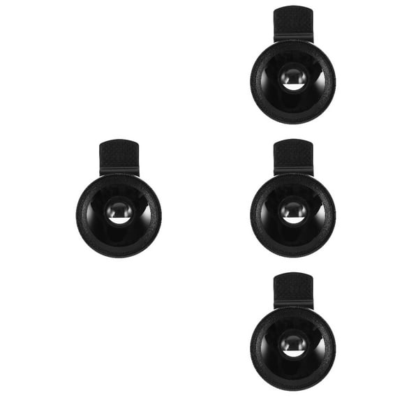 WORGEOUS 4pcs Clip On Phone Lens Multipurpose High Definition Macro Lens Wide Angle Lens