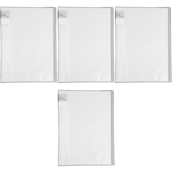 WORGEOUS 4pcs Convenient Display Folder Receipt Organizer File Fold Expanding File Organizer File Container