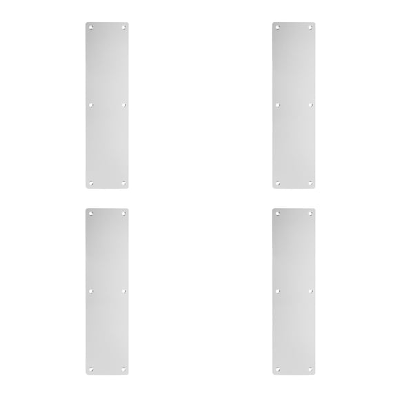 FUTUREORYY Stainless Steel Door Push Plate Construction for Interior 4Pcs