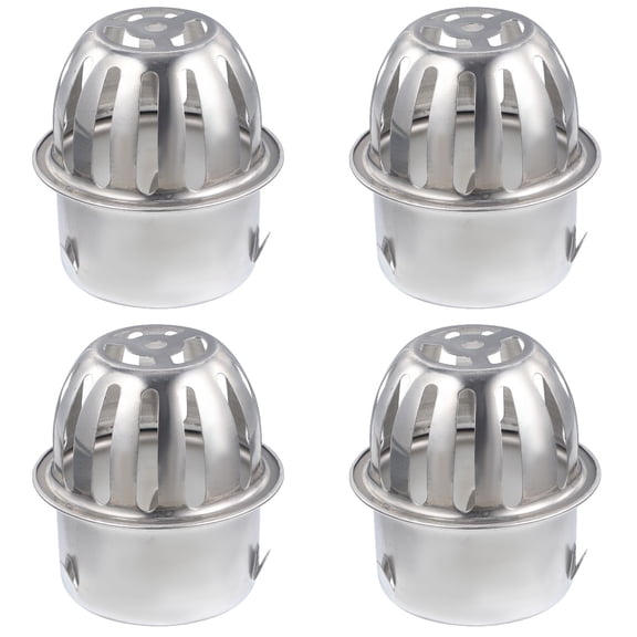WORGEOUS 4-Pack Stainless Steel Downspout Drain Gutter Guards with Filter, Leaf and Debris